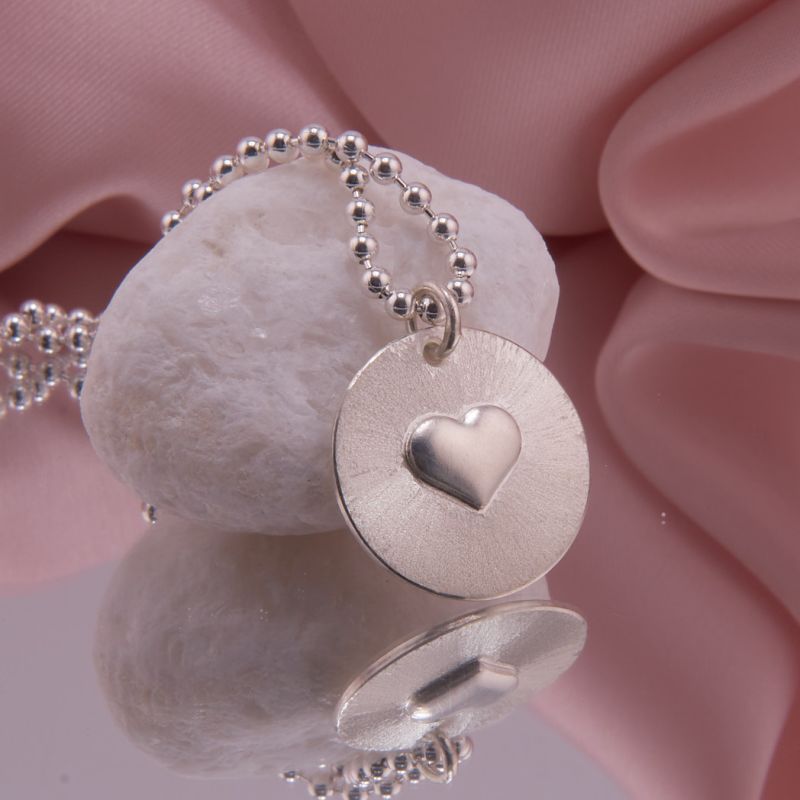 Herz Anhänger Silber 17 mm